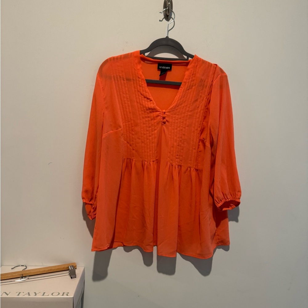 Lane Bryant Orange Blouse